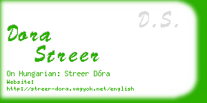dora streer business card